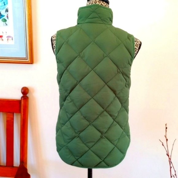 J. Crew Olive Quilted Vest - Picture 4 of 5